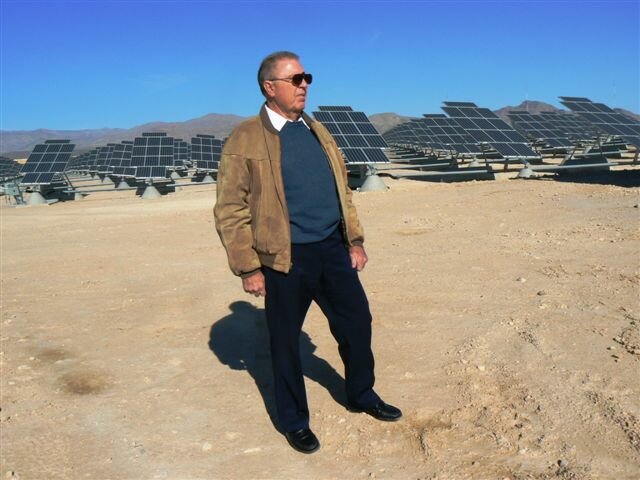 TD Barnes viewing Nellis AFB solar array