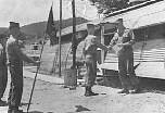 My ole buddy, M/Gen Carl Jark presenting me a citation. I met the general on the ship as we headed to Korea. Later in my career I went to OCS at Fort Sill where he had commanded the first OCS class. We marched off our demerits by doing a Jark March up Medicine Bluff 4 (MB4)